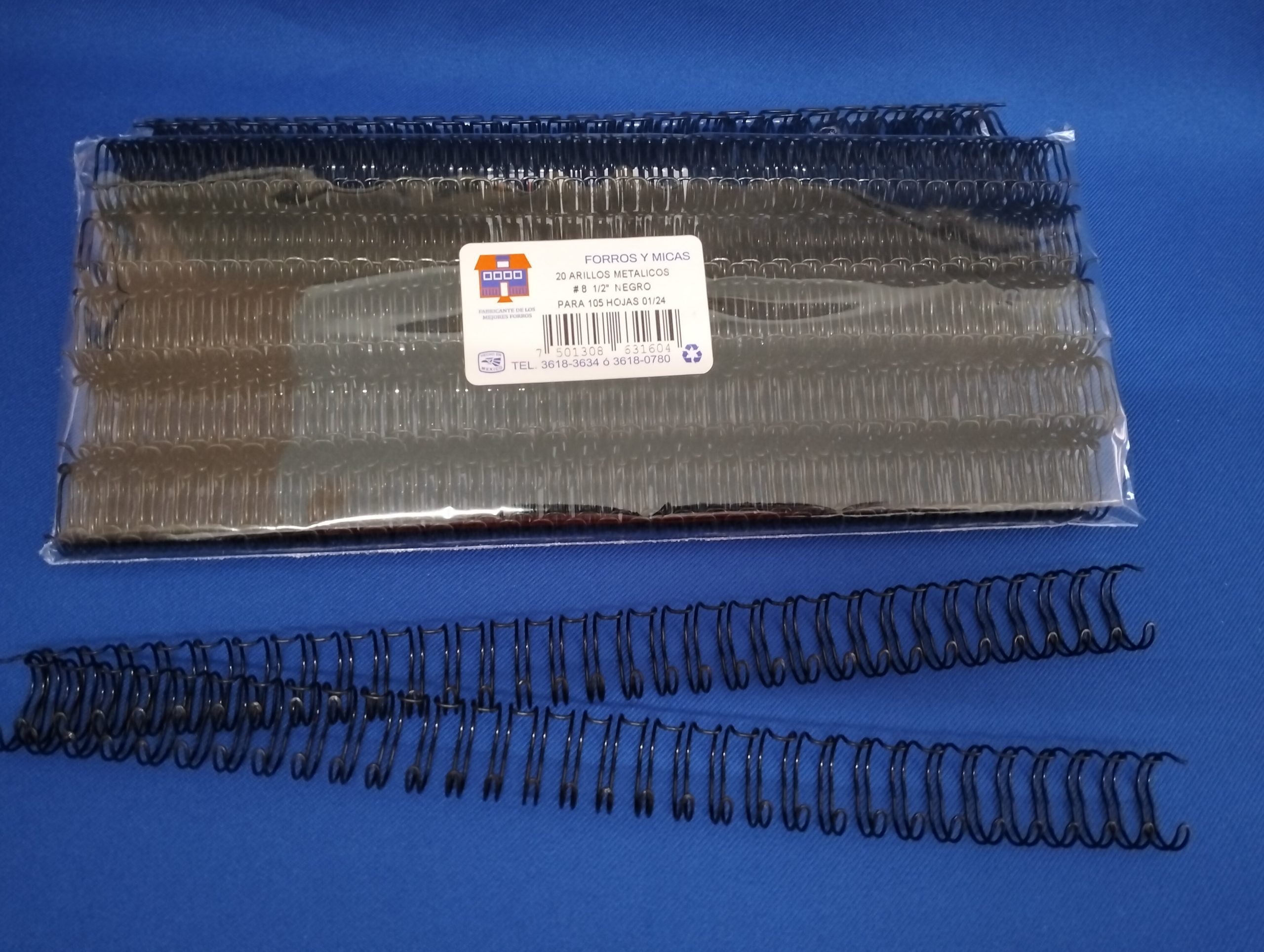 PAQUETE DE ARILLO METÁLICO 1/2": 20pz