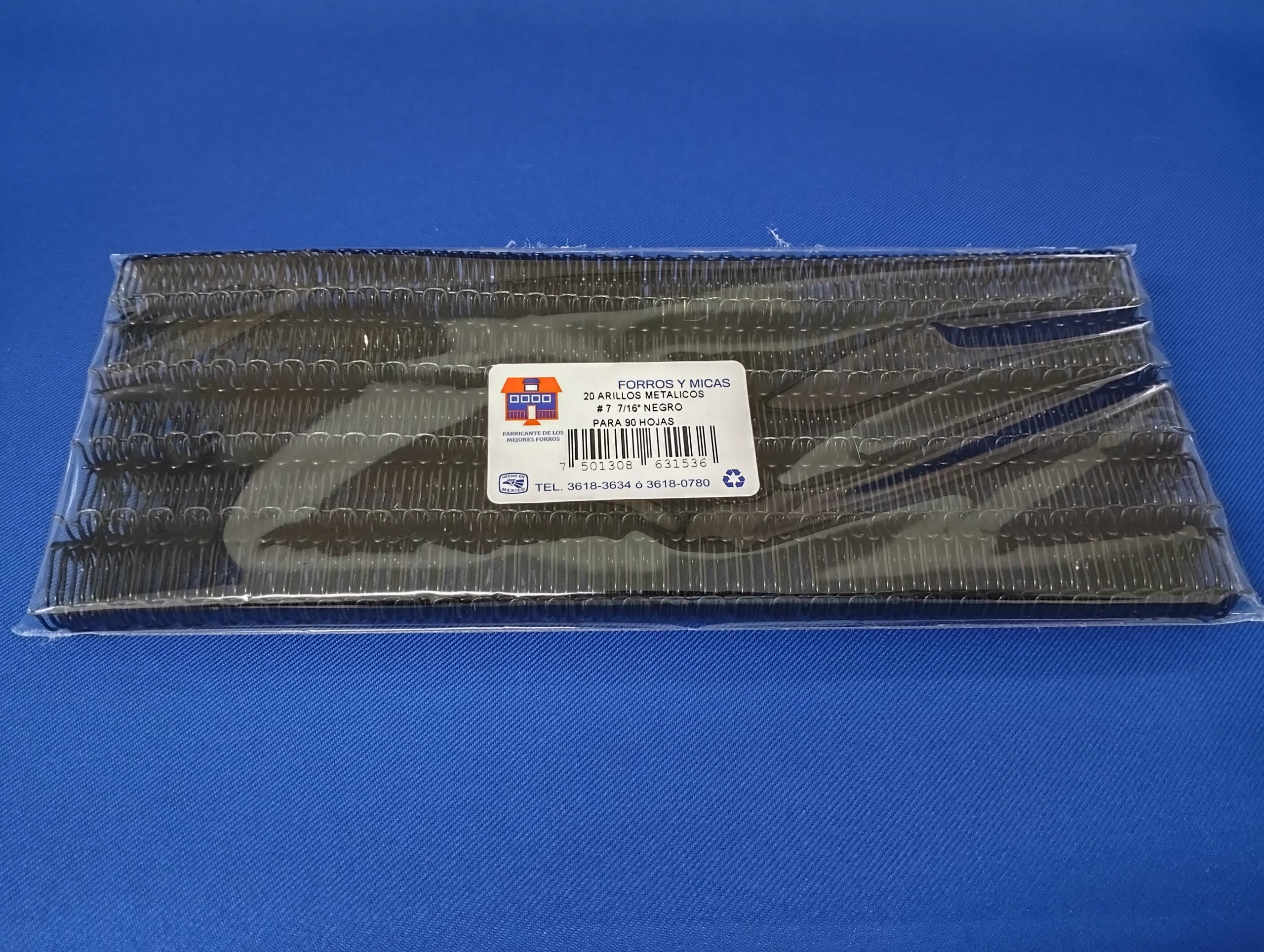 PAQUETE DE ARILLO METÁLICO 7/16": 20pz